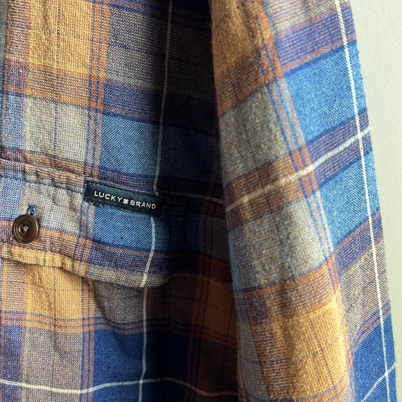 Lucky Brand mens plaid shirt - Picture 3 of 6